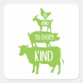 あらゆる種類の家畜に親切である スクエアシール (正面)