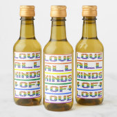 あらゆる種類の愛を愛 ワインラベル (ボトル)