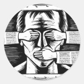 あらゆる種類の検閲に対するシール ラウンドシール (正面)