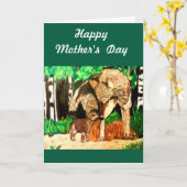 あらゆる種類の母カード カード (黄色い花)