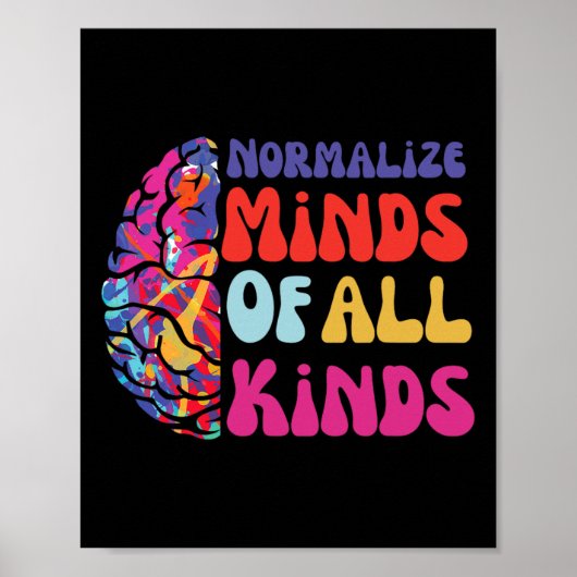 あらゆる種類の自閉症の人々の心を正常化する ポスター (正面)