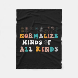 あらゆる種類の自閉症意識の精神を正常化する フリースブランケット
