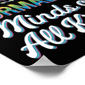 あらゆる種類の自閉症支援の心を正常化する ポスター (角)