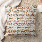 あらゆる種類の良い食品パターン クッション (ブランケット)