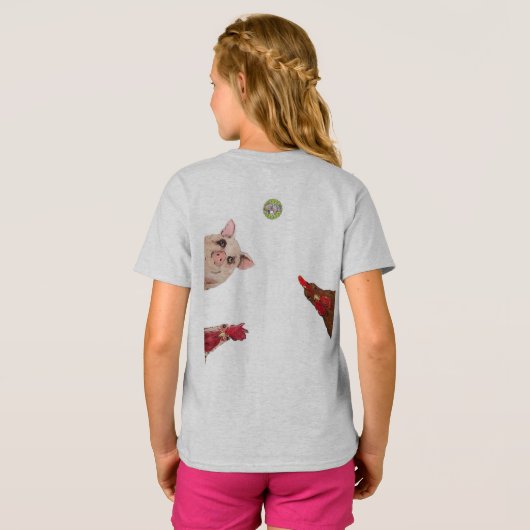 あらゆる種類、家畜に親切があって下さい Tシャツ (裏面フル)