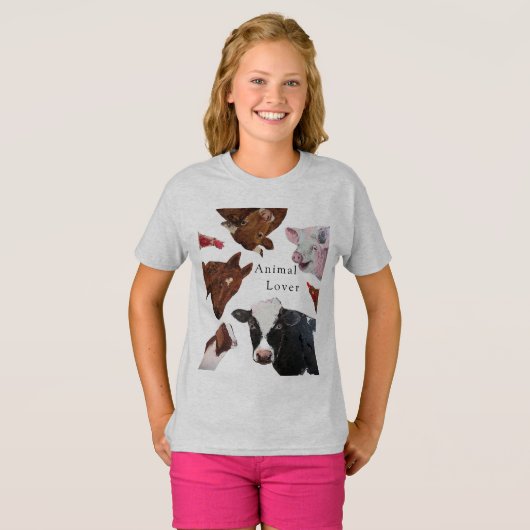 あらゆる種類、家畜に親切があって下さい Tシャツ (正面フル)