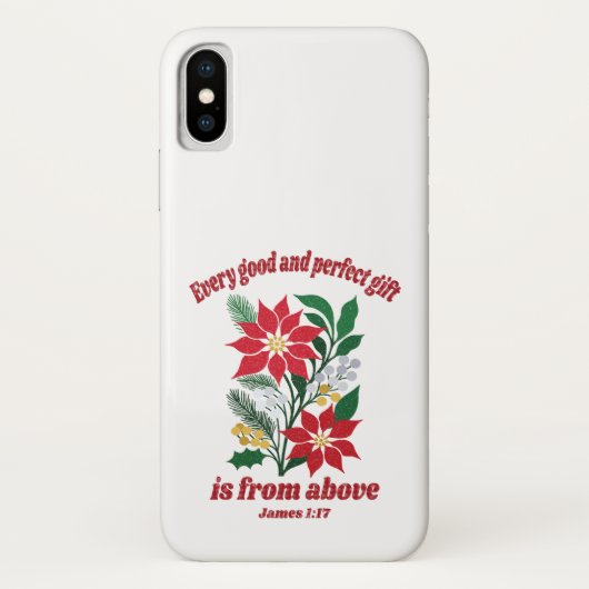 あらゆる良い贈り物は上から来る - ヤコブの手紙 1:17 クリスマス Case-Mate iPhoneケース (裏面)
