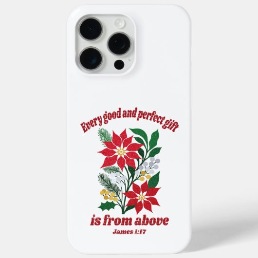 あらゆる良い贈り物は上から来る - ヤコブの手紙 1:17 クリスマス Case-Mate iPhoneケース (裏面)