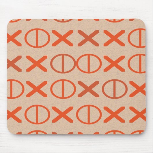 あらゆる色で赤い記号をコードして下さい マウスパッド (正面)