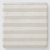 あらゆる色のかちりと言う音に灰色のストライプをカスタマイズ変えて下さい ストーンコースター (正面)