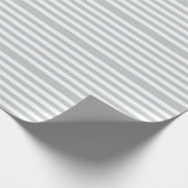 あらゆる色のかちりと言う音に灰色のストライプをカスタマイズ変えて下さい ラッピングペーパー (角)