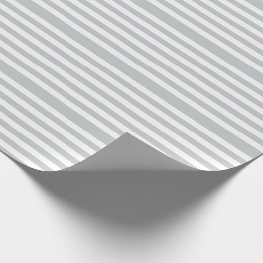 あらゆる色のかちりと言う音に灰色のストライプをカスタマイズ変えて下さい ラッピングペーパー (角)