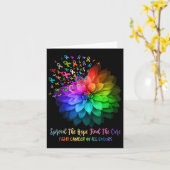 あらゆる色のがんと闘うCを見つける希望が広がる カード (黄色い花)