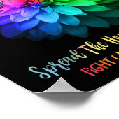 あらゆる色のがんと闘うCを見つける希望が広がる ポスター (角)