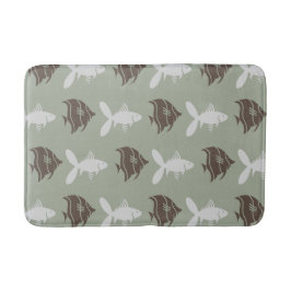 あらゆる色のブラウンの水泳の写実的な灰色を採取して下さい バスマット