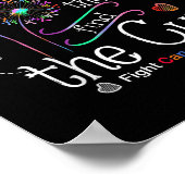 あらゆる色のリボンで癌と闘うダンデル ポスター (角)