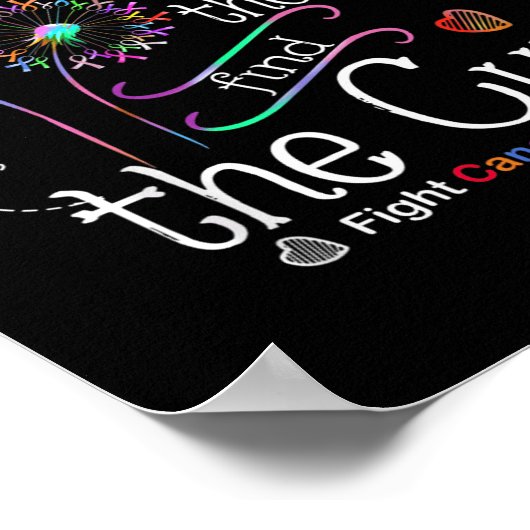 あらゆる色のリボンで癌と闘うダンデル ポスター (角)