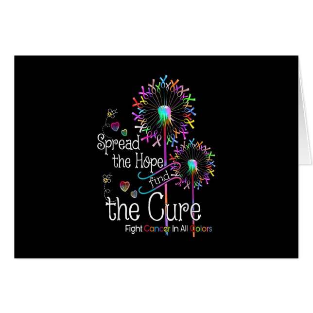 あらゆる色のリボンの花でがんと闘う (正面横)