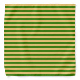 あらゆる色の堅い緑を縞で飾ります バンダナ