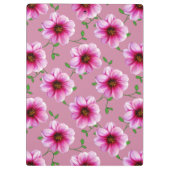 あらゆる色の植物園パターンピンクを開花して下さい クリップボード (裏面)