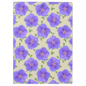 あらゆる色の植物園パターン青を開花して下さい クリップボード (裏面)