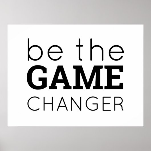 あらゆる色の言葉を励ますゲームチェンジャーである ポスター (正面)