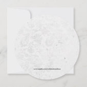 あらゆる行事にぴったりなエレガントな花輪 招待状 (裏面)