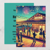 あらゆる行事にカスタムパーティを 招待状 (正面/裏面)