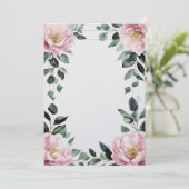 あらゆる行事に対応するピンクの花のカスタマイズカード シーズンカード (スタンド正面)