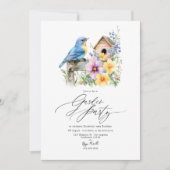 あらゆる行事に春の花園パーティー 招待状 (正面)