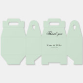 あらゆる行事に最適なセージグリーンのサンクスボックス ギャブル フェイバーボックス (見開き)