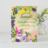 あらゆる行事に最適な花束 招待状 (スタンド正面)