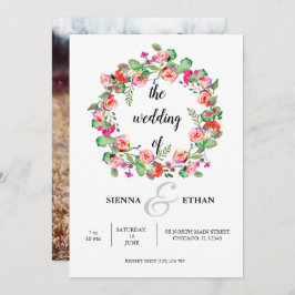 あらゆる行事に花の輪を 招待状