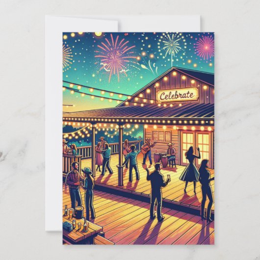 あらゆる行事をカスタマイズパーティー 招待状 (正面)