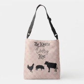 あらゆる親切なビーガンのcrossbodyバッグに親切があって下さい クロスボディバッグ (裏面)