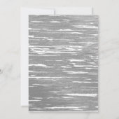 あらゆる記念日に使えるシルバーとブラックのストリングライト 招待状 (裏面)