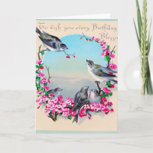 あらゆる誕生日の願いを望むため カード (正面)