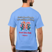 あらゆる連鎖を断ち切り、奴隷制度の廃止 Tシャツ (裏面)