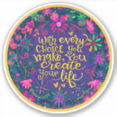 あらゆる選択の勇気付けられるを感じる シール (正面)