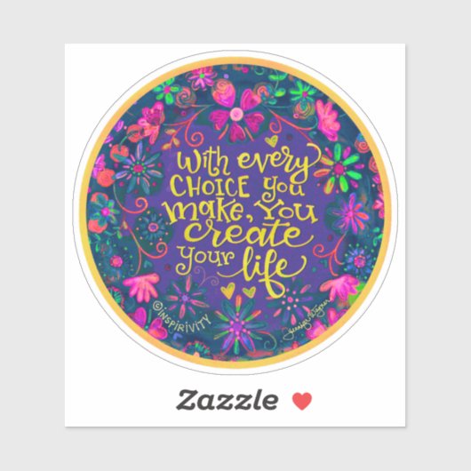 あらゆる選択の勇気付けられるを感じる シール (シート)