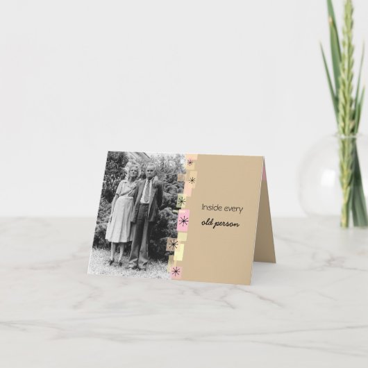 あらゆる高齢者のバースデー・カードの中 カード (正面)