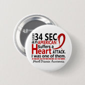 あらゆる34は私を心臓病/攻撃支持します 缶バッジ (正面&裏面)