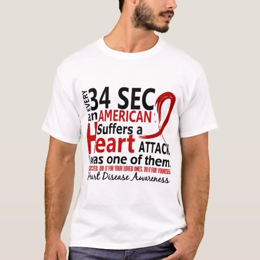 あらゆる34は私を心臓病/攻撃支持します Tシャツ (正面)