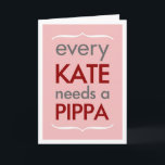 あらゆるKateはPippaのピンクの新婦付添人カードを必要とします 招待状<br><div class="desc">あらゆるKateはPippaの新婦付添人カードを必要とします</div>