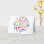 あらゆるsealoverのためのハッピーバースデーの挨拶状 カード (黄色い花)