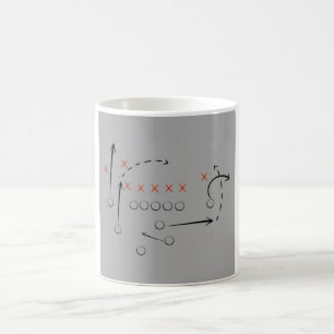 あられのメリーフットボールのマグ コーヒーマグカップ