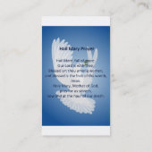 あられのメリー祈りの言葉の名刺 名刺 (裏面)