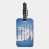 あられのメリー祈りの言葉の荷物のラベル ラゲッジタグ (正面縦)