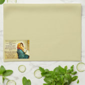 あられのメリー祈りの言葉タオル キッチンタオル (折り畳み)