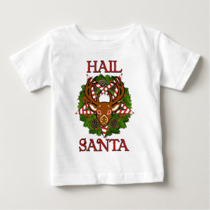 あられサンタ ベビーTシャツ